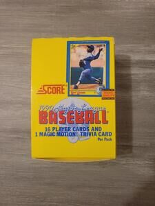 1990 SCORE BASEBALL BOX 36 SEALED PACKS